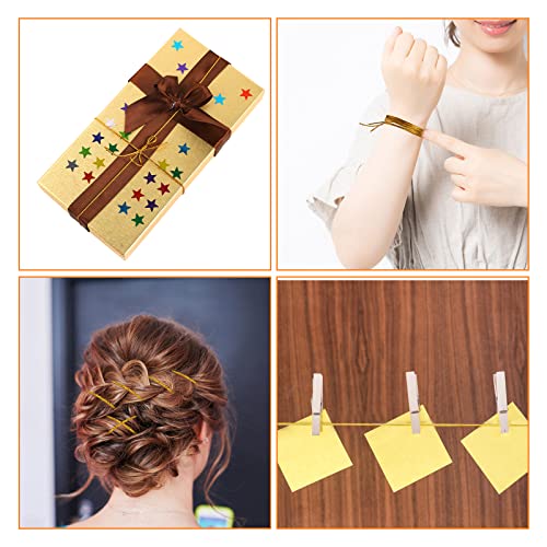 4 Pack 5M Hair Braiding Strings - Gold & Silver Accessory