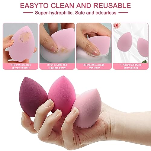 Professional Makeup Sponge Set - 12 Soft Blending Applicators