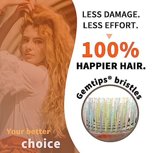 BLUSHMARKS Detangling Hair Brush for All Hair Types - Vented Nylon Bristles