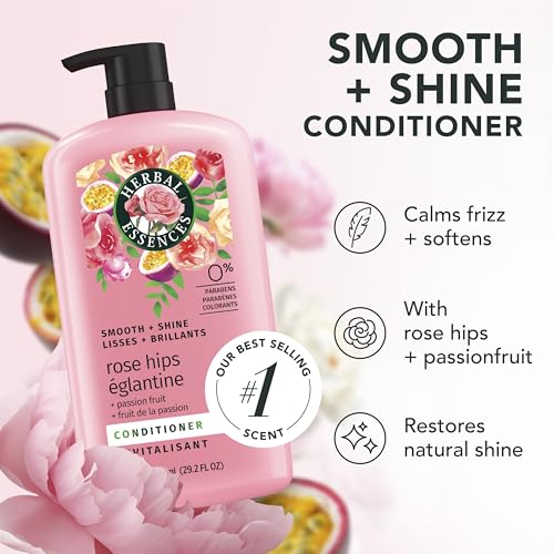 Herbal Essences Rose Hips & Passionfruit Conditioner - Smooth & Shine, 29.2 Fl Oz