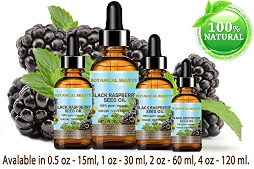 Botanical Beauty Black Raspberry Seed Oil - 100% Pure Cold Pressed Carrier Oil