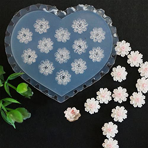 5PCS Silicone Nail Art Mold Set - 3D Flower, Butterfly, Tortoise & Leaf Designs for DIY Nail Decorations