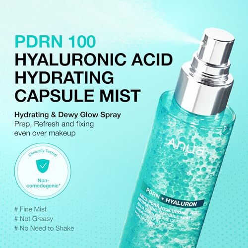 ANUA PDRN Collagen Glow Facial Serum Spray 3.38 fl oz - Hydrating Anti-Aging Toner with Hyaluronic Acid & Collagen