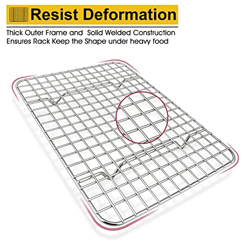 P&P CHEF 9.75 Inch Stainless Steel Cooling Racks Set of 2