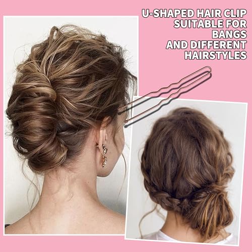 400PCS Brown & Black Bobby Pins Set with Hair Bands - 1.38 to 2.36 Inch