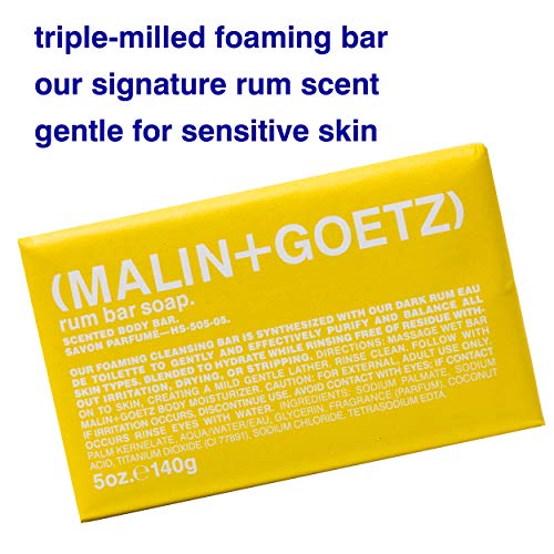 MALIN+GOETZ Rum Bar Soap - Triple-Milled Cleansing Soap (5 oz)