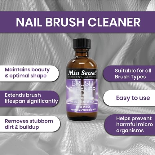 Mia Secret Brush Cleaner - Professional 60ml Cosmetic Brush Solution