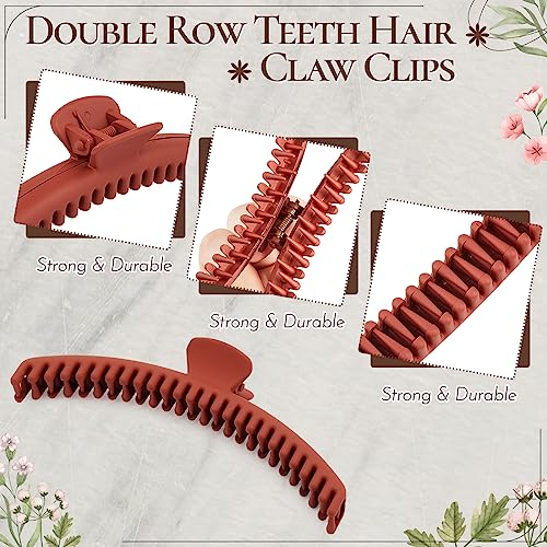 Tigeen 12 Pack Hair Clips Set - 4.7 Inch & 1.8 Inch Claw Clips for Thick & Thin Hair