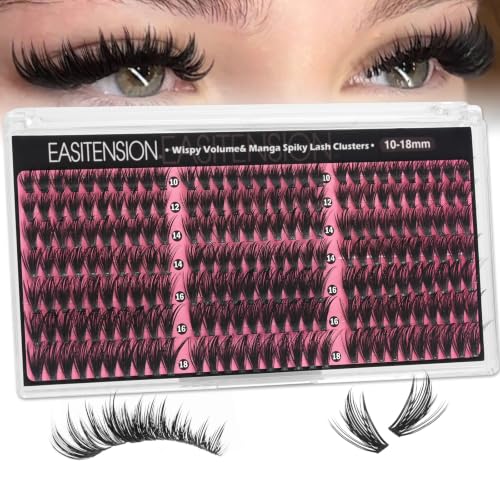 Manga Lash Clusters - 210PCS DIY Eyelash Extensions Kit, 10-18mm