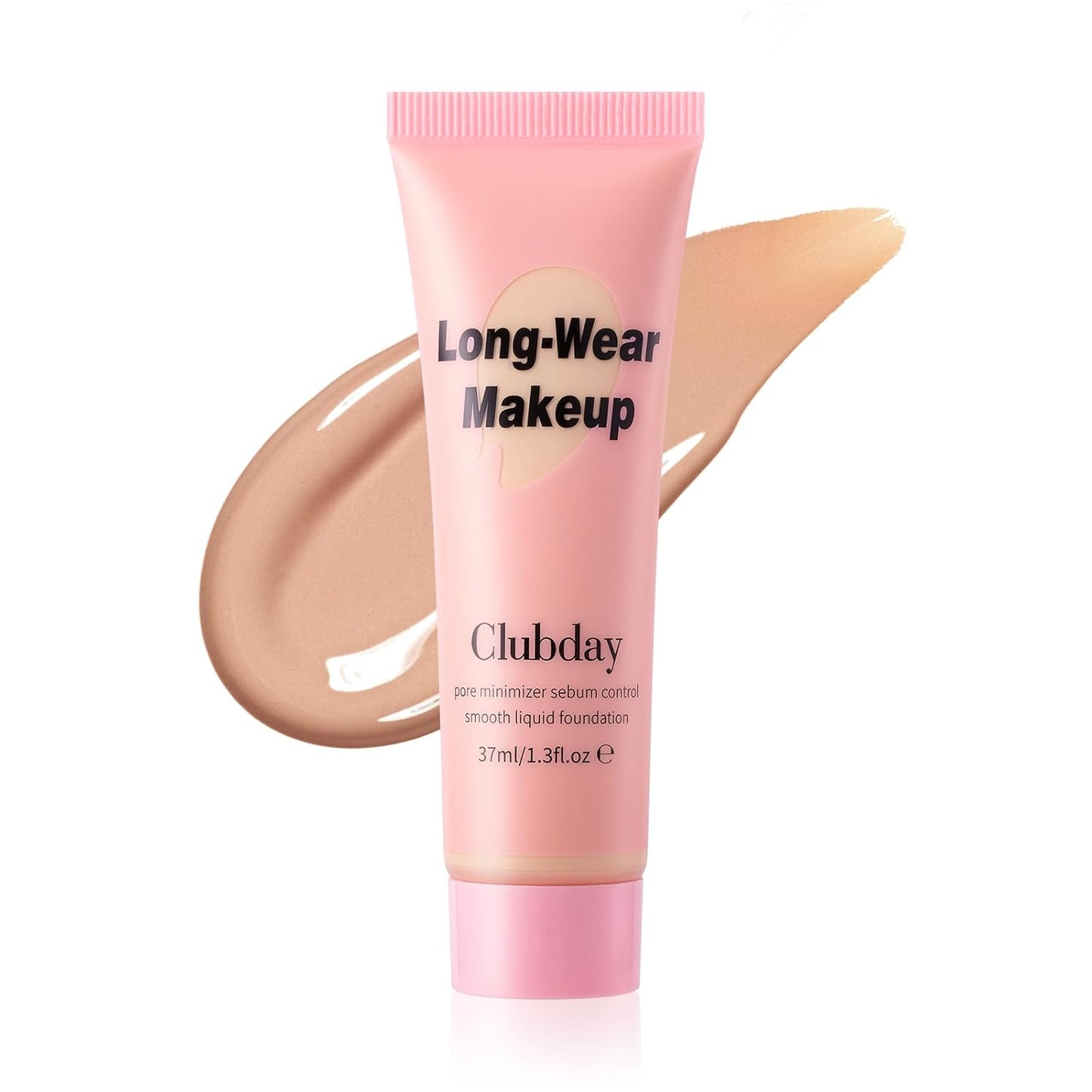Long-Wear Liquid Foundation - Pore Minimizer & Sebum Control, Oil-Free Matte Finish | 37ml/1.3 Fl Oz