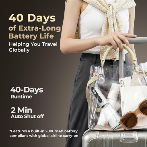 Bezvoi Milky White Water Flosser - 5 Modes, 40-Day Battery Life, Cordless Dental Irrigator for Sensitive Gums