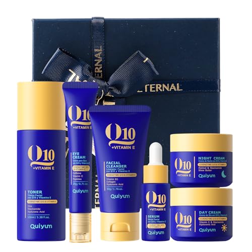 QUIYUM Q10 & Vitamin E 6-Step Skincare Set for All Skin Types