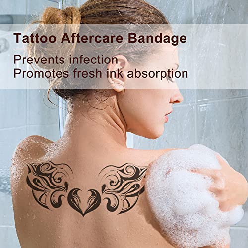 LotFancy Tattoo Aftercare Bandage, 2" x 13 Yards Roll, Waterproof,