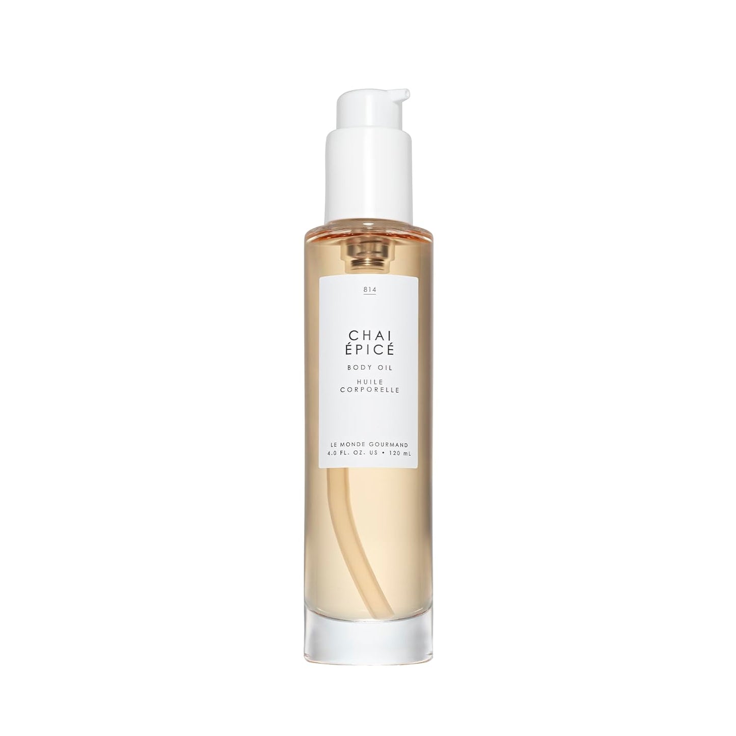 Chai Épicé Perfumed Body Oil for Women - Vegan Violet Fig & Muguet Musk | 4 fl oz (118 ml)