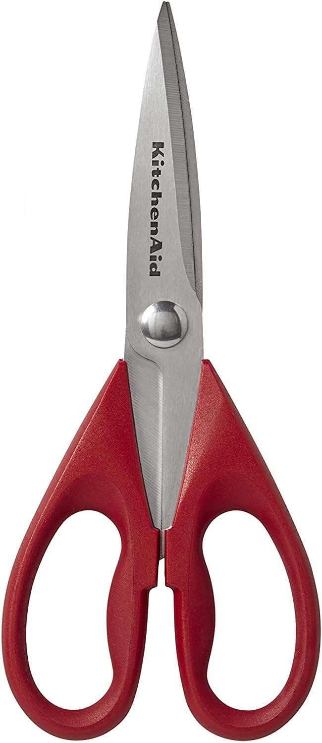 KitchenAid Kitchen Shears - Durable Stainless Steel Scissors with Soft Grip Handle | 8.72 Inch, Black