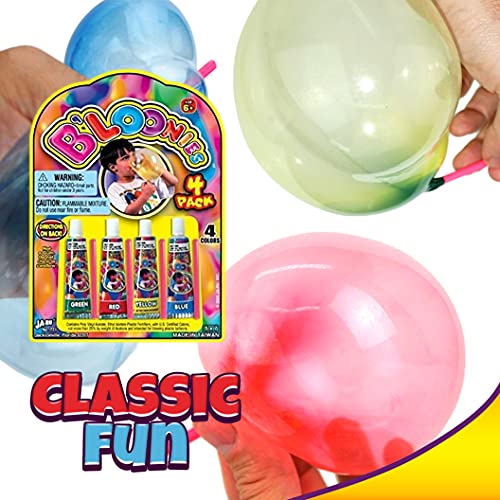 JA-RU B'loonies Bubble Making Balloons - 2 Pack with 4 Tubes Each