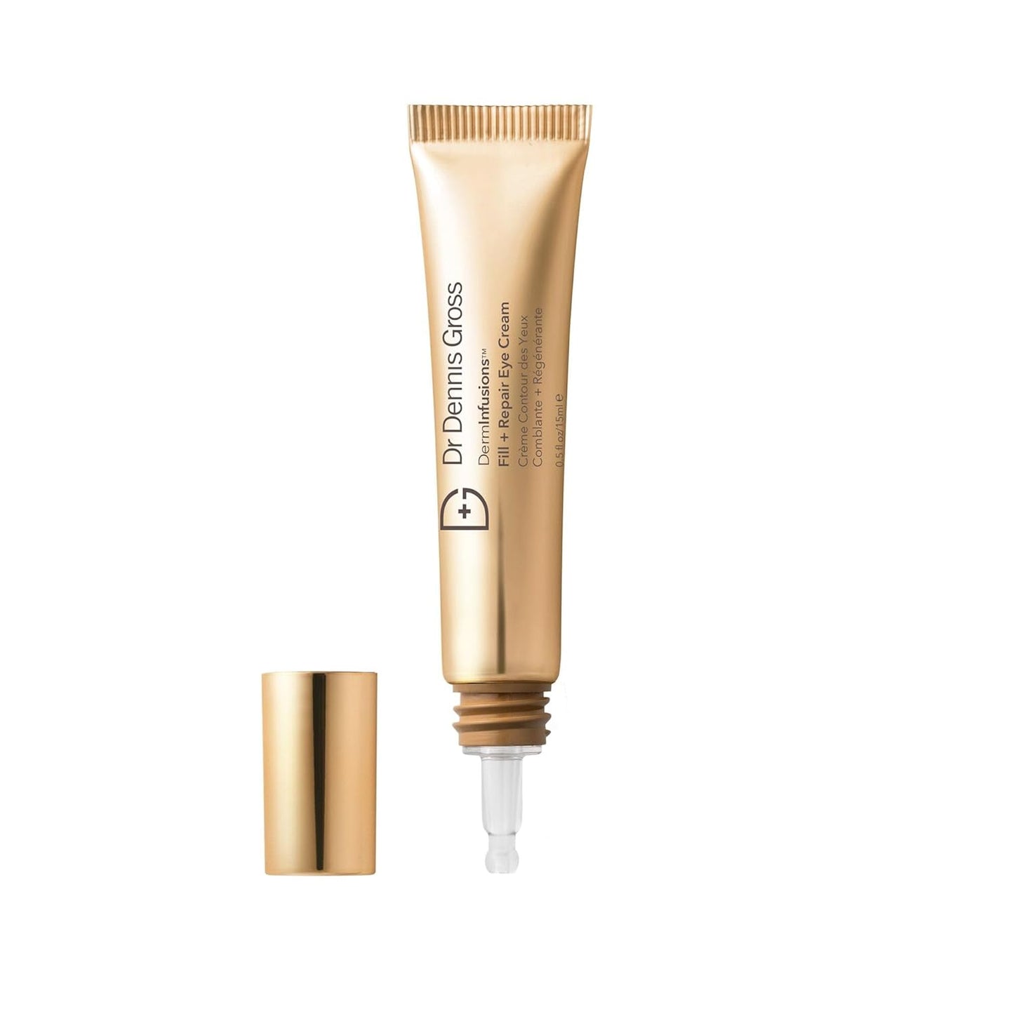 Dr. Dennis Gross DermInfusions Eye Cream - Hydrating & Brightening Treatment for Dark Circles, Fine Lines & Wrinkles | 0.5 Oz