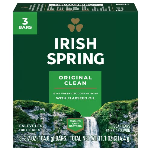 Irish Spring Original Deodorant Soap - 3 Pack, 3.7 oz Bars