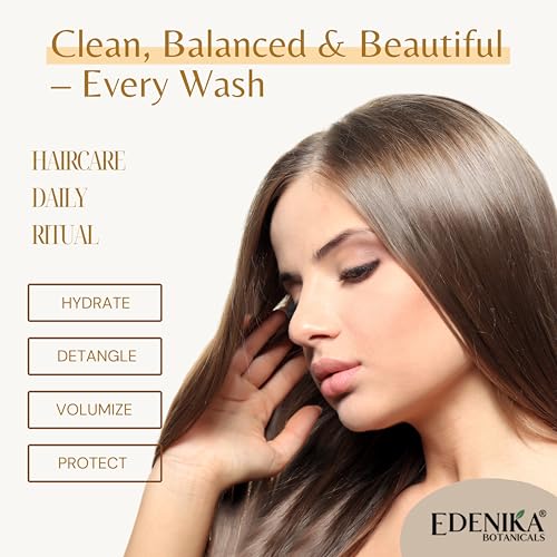 Edenika Botanicals Apple Cider Vinegar Shampoo - 16 fl oz, Detoxifying & pH Balancing