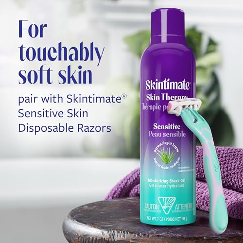 Skintimate Sensitive Skin Shave Gel with Aloe & Vitamin E - 3 Pack
