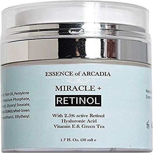 Retinol Moisturizer Cream 2.5% with Hyaluronic Acid & Vitamin E - Anti-Aging Face & Eye Cream