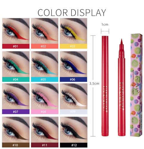 Waterproof Dark Blue Liquid Eyeliner - Smudge-Proof & Long-Lasting