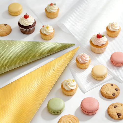 24-Inch Disposable Piping Bags - 100 Pack for Cake Decorating