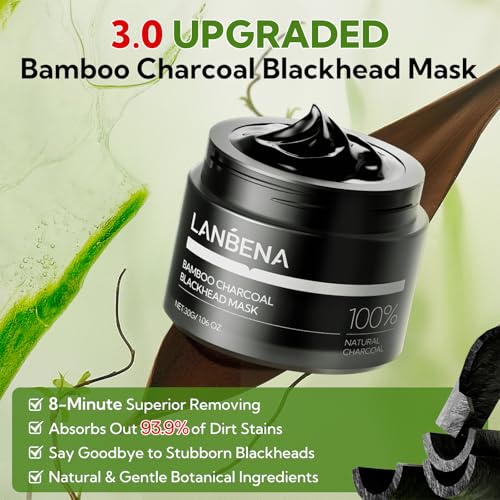 LANBENA Bamboo Charcoal Blackhead Remover Mask - 60pcs