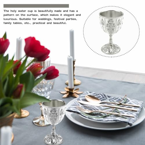 DOERDO Vintage Mini Chalice Goblet for Wine & Beverages - 1.6x2.8 Inch