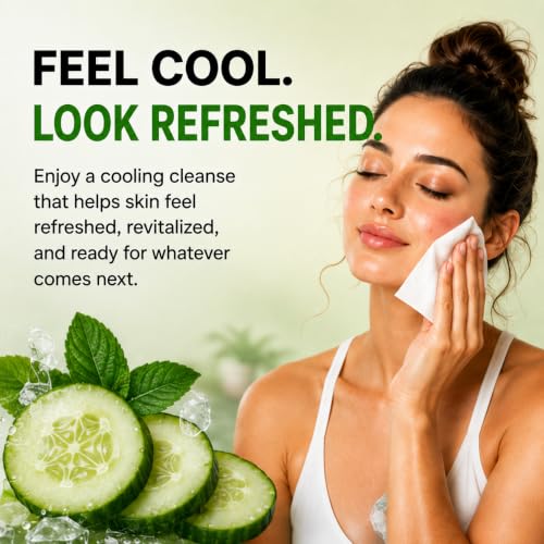 Global Beauty Care Cucumber Makeup Remover Wipes, 30 Count (Pack of 4)