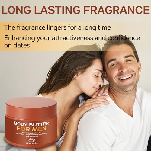 Paistely Pheromone Body Butter for Men - Hydrating & Moisturizing Cream, 2-Pack