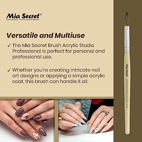 Mia Secret Studio Professional Acrylic Nail Brush (10 OR) – Multiuse, High-Quality