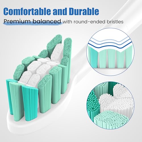 POSWEENR Replacement Toothbrush Heads for Philips Sonicare - 10 Pack