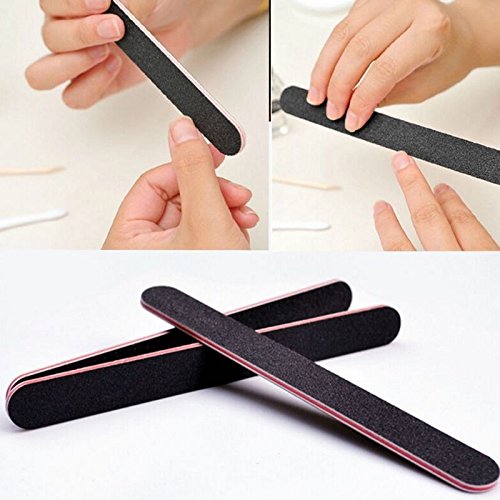 Karlash 10 PCS Double Sided Nail Files - Professional Grit for Gel & Acrylic Nails