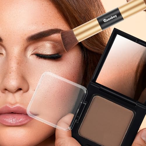 Hairline Powder for Thinning Hair & Gray Roots with Brush – Water & Sweat Resistant Root Touch Up Concealer (Black)