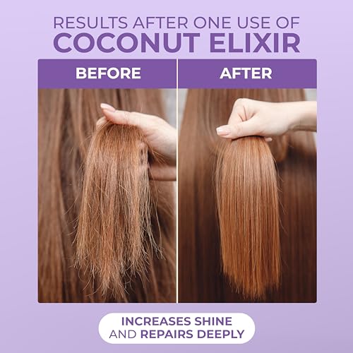 Naissant Coconut Hair Mask for Deep Repair & Hydration - Dry & Damaged Hair Treatment, Paraben-Free, 10.1 Fl Oz