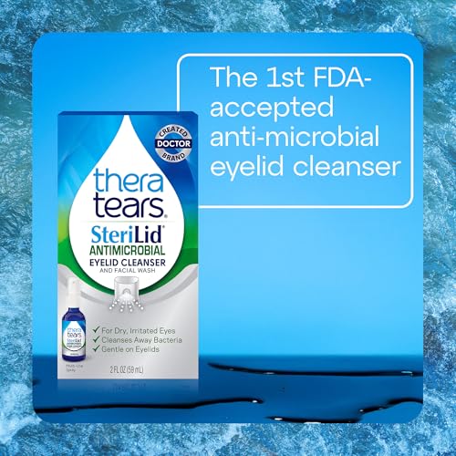 TheraTears SteriLid Antimicrobial Eyelid Cleanser & Face Wash, 2 Fl Oz