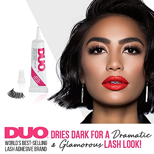 DUO Dark Tone Lash Adhesive - Waterproof Black Strip Lash Glue 0.25 oz 2 Pack