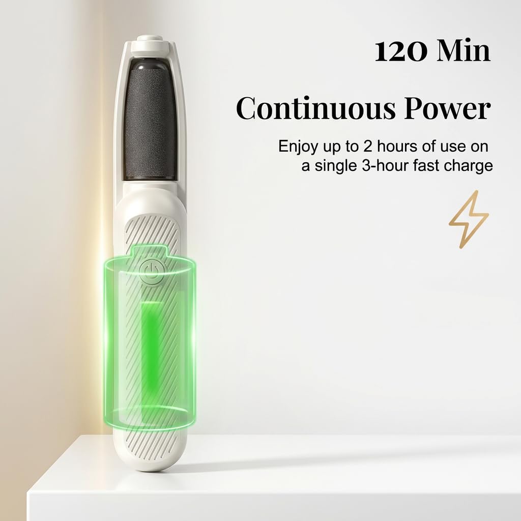 3 Pro Callus Remover, Electric Foot File Hard Skin Remover, Rechargeable Portable Electronic Foot File Pedicure Tools, Electric Callus Removers for Feet & Hands, Smooth Pedicure (Top Subsidy)