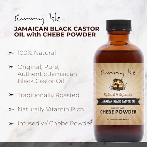 Sunny Isle Jamaican Black Castor Oil with Chebe Powder - 4oz