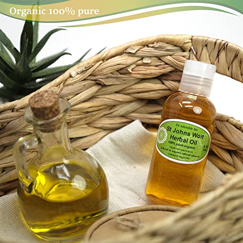Dr. Adorable St. John's Wort Herbal Oil - 4 oz Organic Infused Body Oil