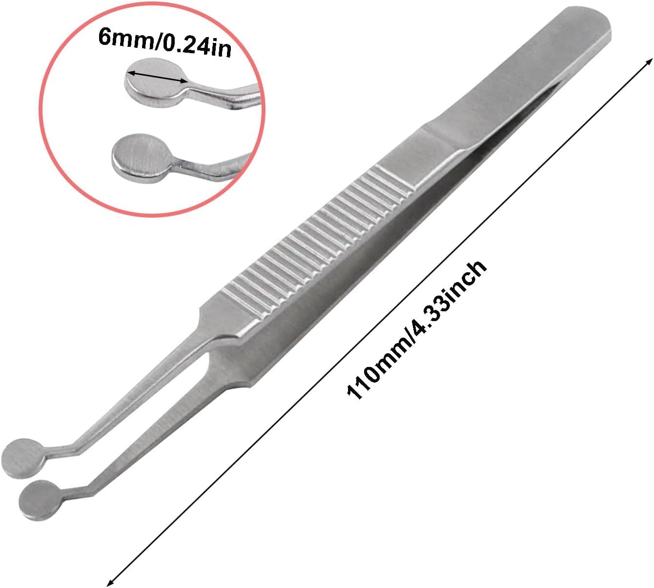 Meibomian Gland Expressor,Professional Forceps Stainless Steel Eyelid Massage Tweezers for Dry Eyes，Eyelid Gland Blockage Unblocking Physiotherapy Tools,