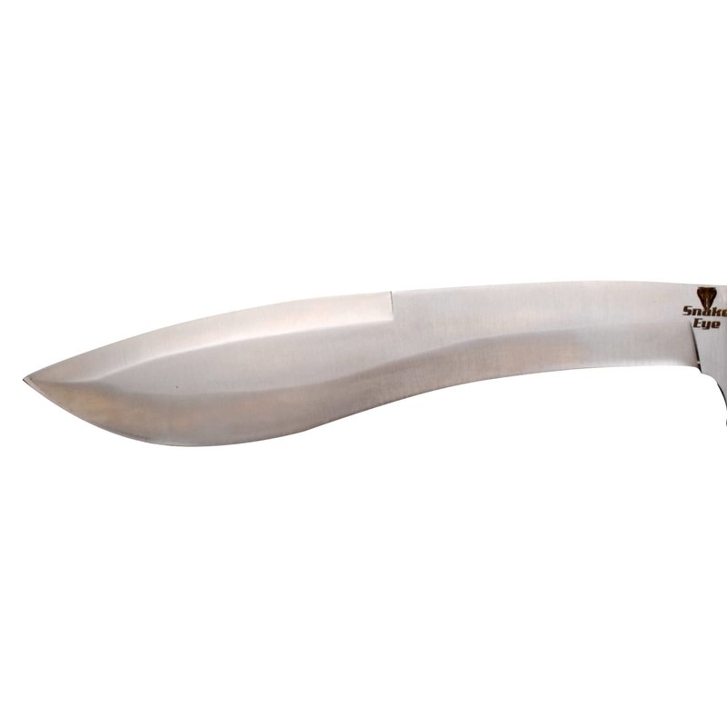 Snake Eye Machete with Heavy Duty Construction-Ergonomic Non-Slip Handle and Belt Sheath for Gardening, Land-Management, Bushcraft, Hunting and Outdoor (Silver & Black)