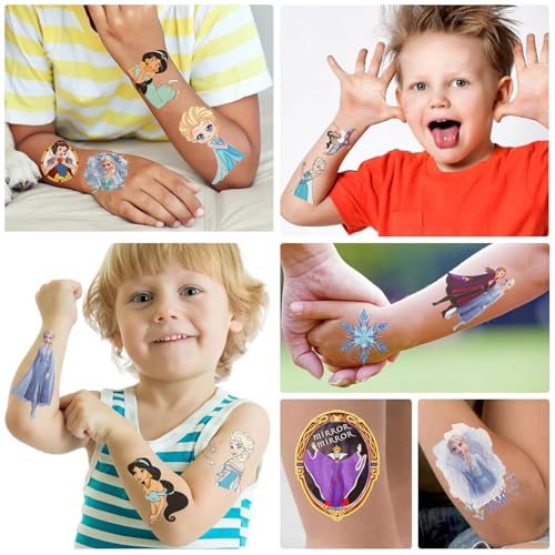 XYLL 10 Sheets Kids Temporary Tattoos – Waterproof Children’s Party Stickers