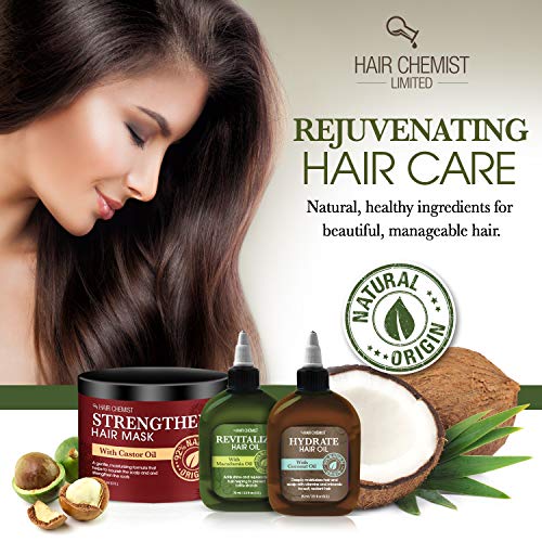 Hair Chemist Coconut Oil Deep Repair Hair Masque 8 oz - Nourishing Treatment for Damaged Hair