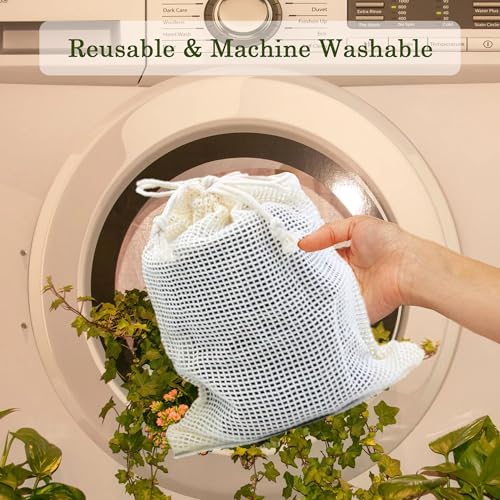 Minasuki 24-Pack Bamboo Charcoal Reusable Cotton Rounds with Wash Bag