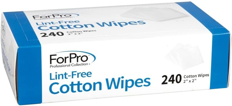 ForPro Lint-Free Cotton Wipes - 100% Pure Cotton Gauze, 2" x 2", White, 240-Count