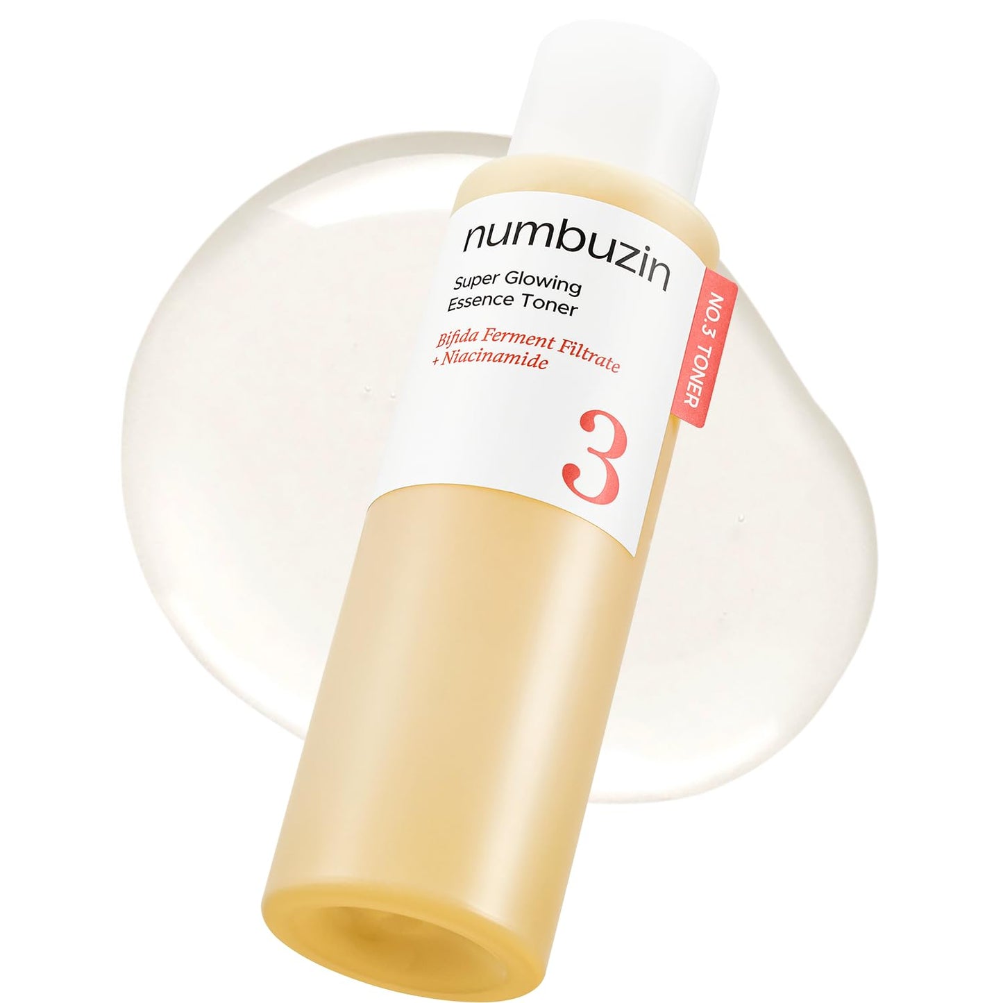 Numbuzin No.3 Super Glowing Essence Toner - Hydrating Bifida & Niacinamide Formula | 6.76 fl oz (200ml)