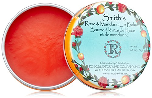 Rosebud Mandarin & Rose Lip Balm Tin - Moisturizing 0.8 oz.