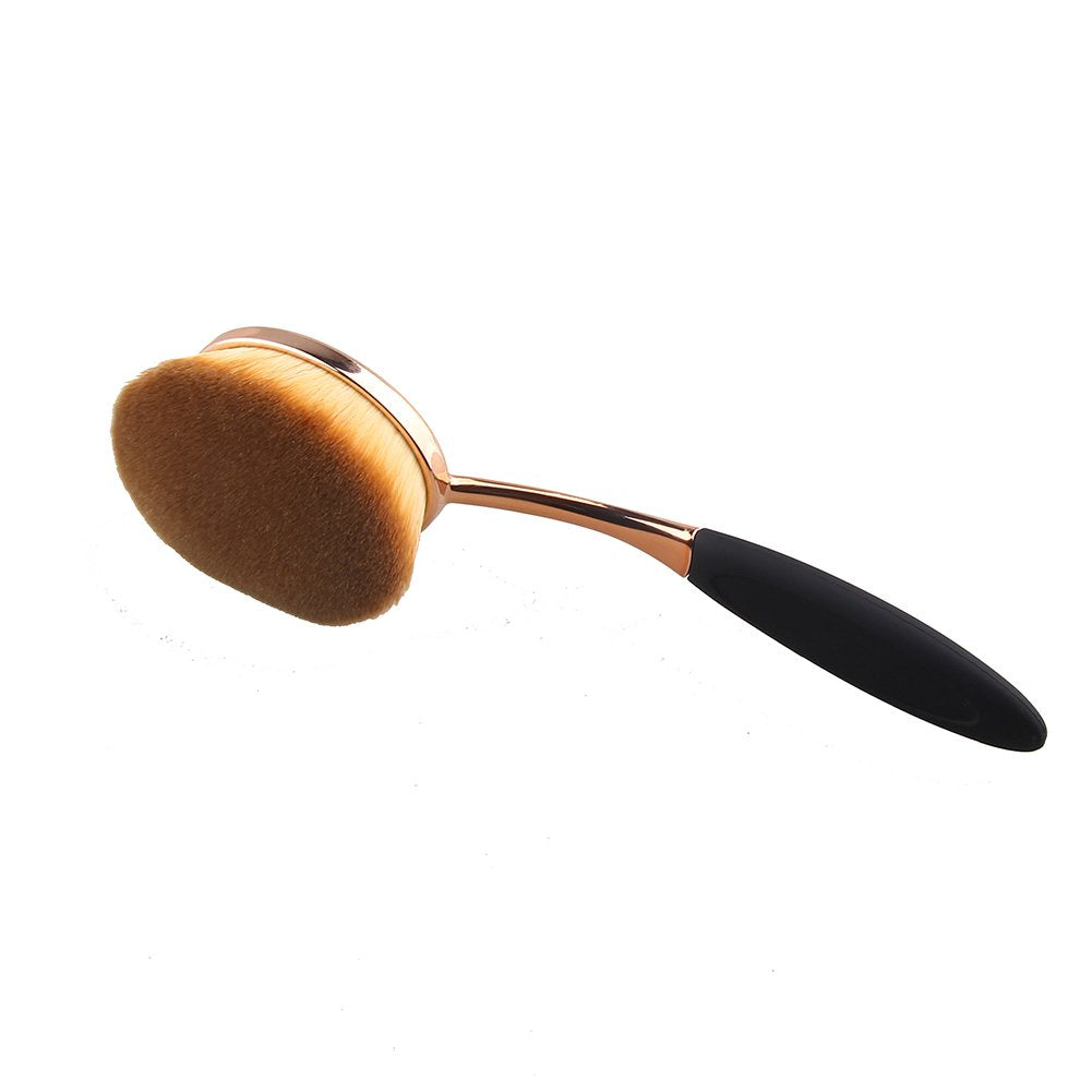 Oval Foundation Brush - Large Toothbrush Style for Fast, Flawless Liquid & Cream Application | Perfect for Powder Foundation